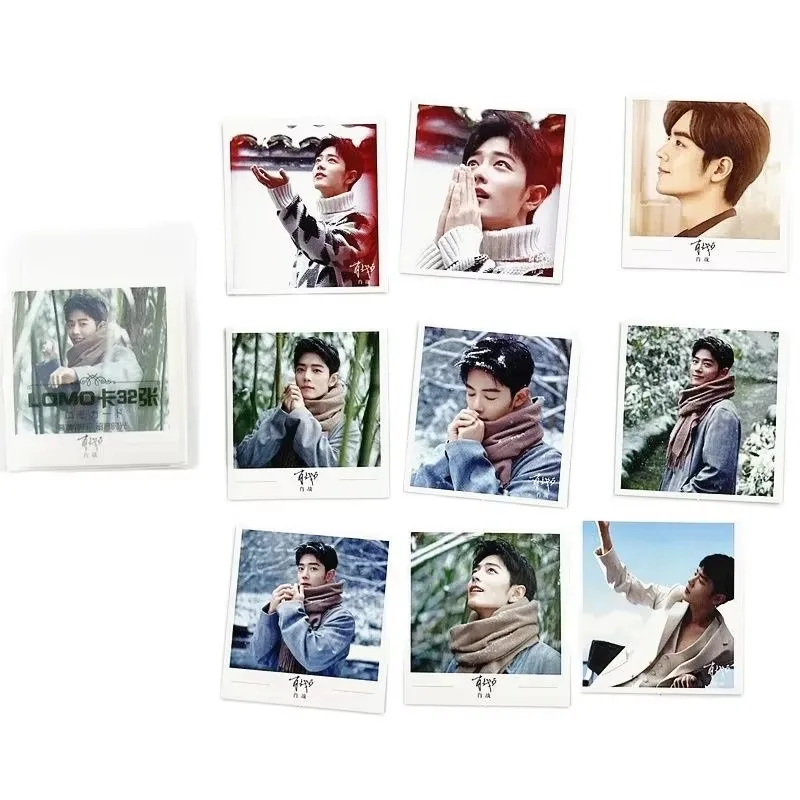 32 Sheets/Set The Untamed Bo Jun Yi Xiao Lomo Card  Xiao Zhan,Wang Yibo Mini Postcard Greeting Message Cards Cosplay Gift