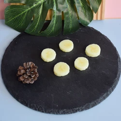 Cute Round Banana Slices Fake Food Ice Cream Cake Diy Decorative Props Accessories Soft Mold PVC  Realistic Banana Slice Dessert