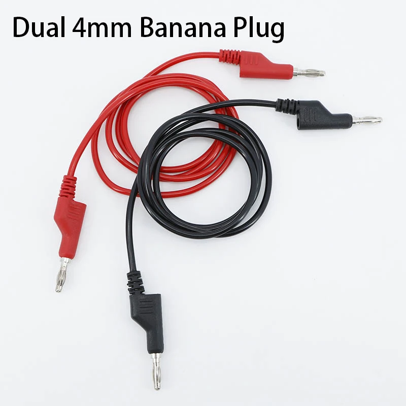 0.5M 1m Dual 4mm Stackable Banana to banana Plug Cables Multimeter Test Leads Electrical Red/Black 1000V 15A