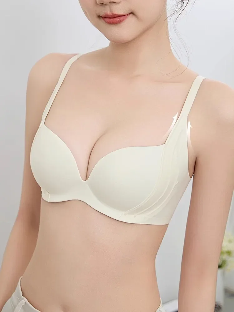 Podprsenka MOYISU s bezdrátovým push-up efektem pro malý hrudník - podprsenka proti povislému hrudníku pro ženy, bezešvé pohodlné spodní prádlo pro každodenní nošení - náhled 3