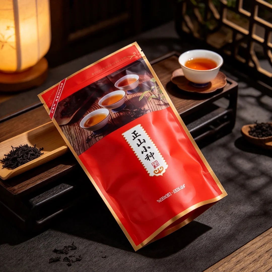 S L M Size China Lapsang Souchong Zipper Bags ZhengShan XiaoZhong Black Oolong Tea Jin Jun Mei Recyclable Sealing No Packing Bag