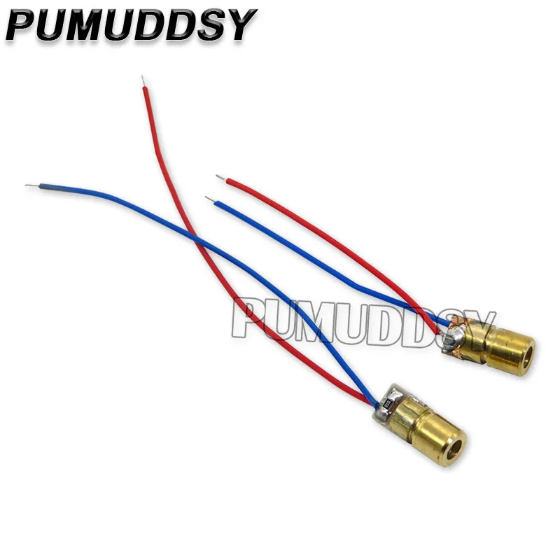 3V 5V Mini Adjustable Laser Pointer Diode RED Dot Laser Diod Circuit 650nm Module Pointer Sight Copper Head