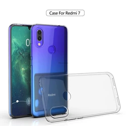Clear Case for Xiaomi Redmi 7 Transparent TPU Shockproof Phone Case Redmi 7 Protection Cover Redmi Y3