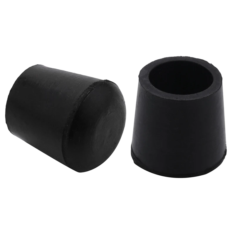 Hot 20 Pcs Rubber Cone Shape Desk Feet Protector Chair Leg Tip Pad Black