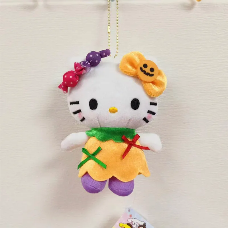 Sanrio Hello Kitty Candy Accessorio per capelli Portachiavi di Halloween Zaino per cartoni animati Ciondolo Bambola Bambini Fascino Giocattoli Regalo di compleanno