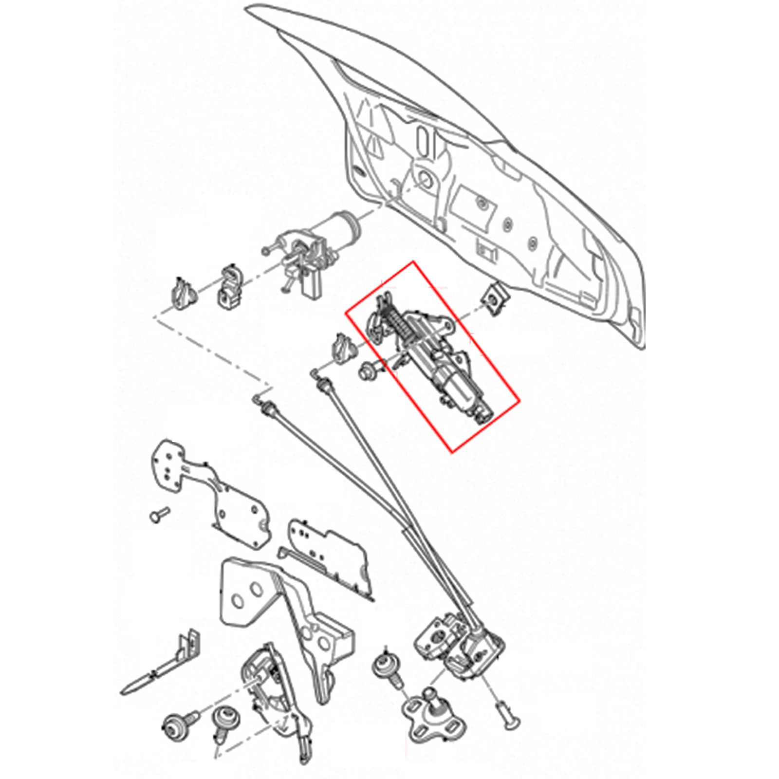 For Ford Fiesta mk5 2002 2003 2004 2005 2006 2007 2008 Fusion 2002- 2009 2010 2011 2012 Tailgate Boot Trunk Lock Motor Actuator