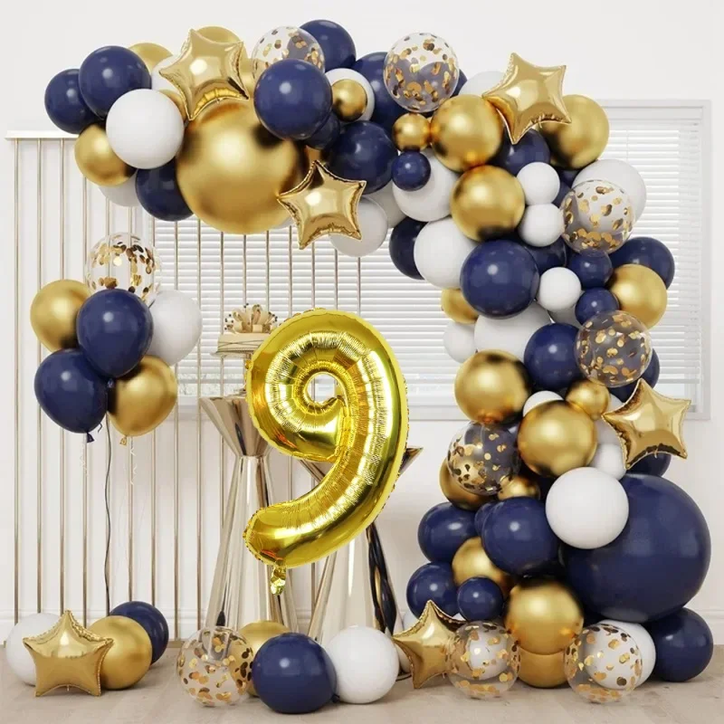 

Gold and White Balloon arch Set Decoration Perfect for Birthdays Anniversaries and Parties a high-end Festival Background