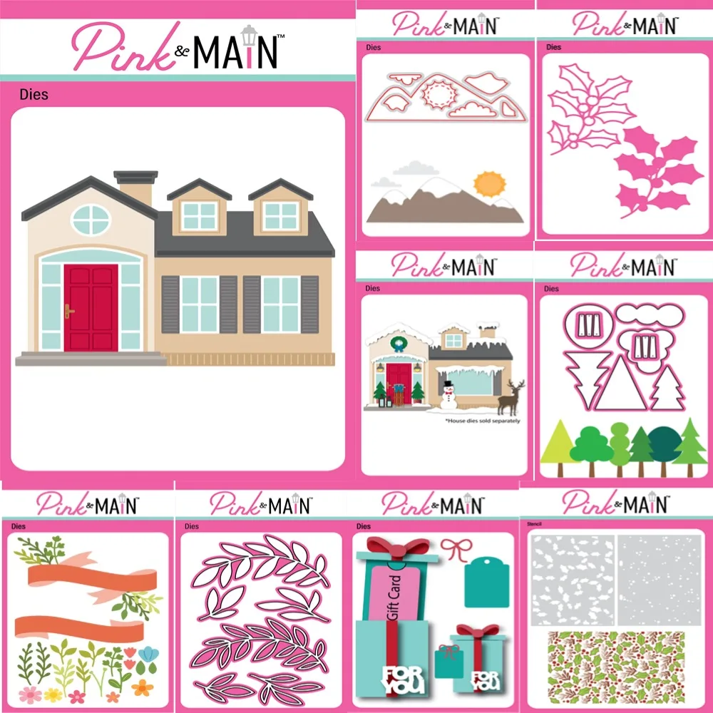 คริสต์มาสตัดโลหะตายสําหรับฤดูหนาว Add-On Dies Scrapbooking ลายฉลุลายนูนแม่พิมพ์ DIY กระดาษการ์ดหัตถกรรมตัด