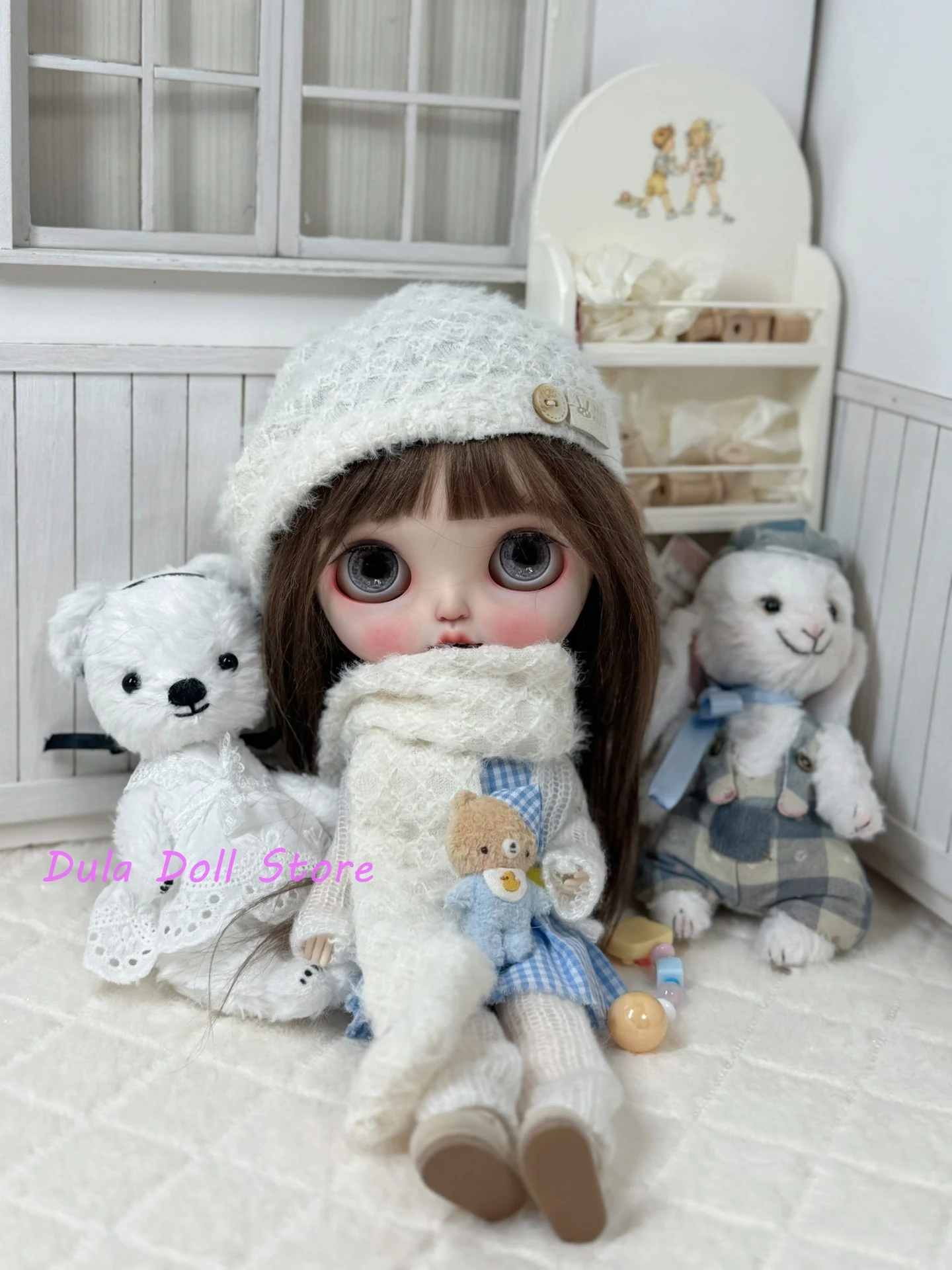 Dula Pop Kleding voor Blythe Sneeuwwitje sjaal hoed jurk baby pak ob24 ob22 Diandian Azone Licca ICY JerryB 1/6 Bjd Pop