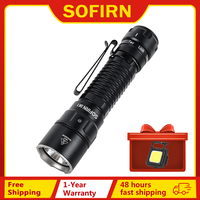 Sofirn SK1 SFT25R LED Tactical Flashlight 18650 Rechargeable 1300LM Powerful Torch With Tail Switch And Rotary Switch