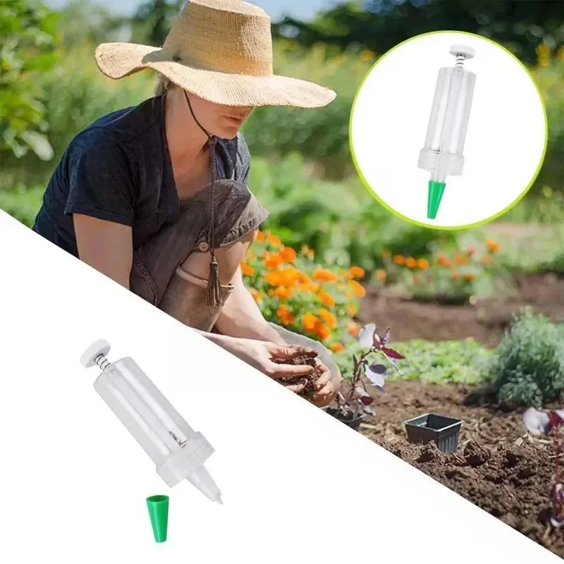 

1pc Handheld Seed Dispenser Mini Manual Seeder EDC Tool for Garden Planting Flower Pot & Garden Essential Gardening Supplies