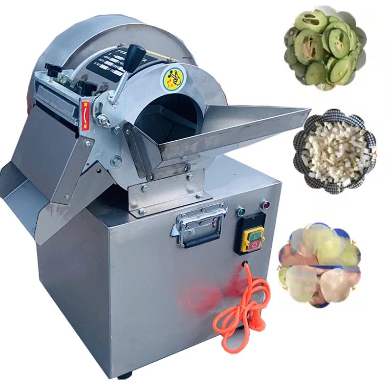 High Speed Fruits Carrots Onions Potatoes Chips Chopper Mini Vegetable Cutter Slicing Shredding Salad Dicing Machine