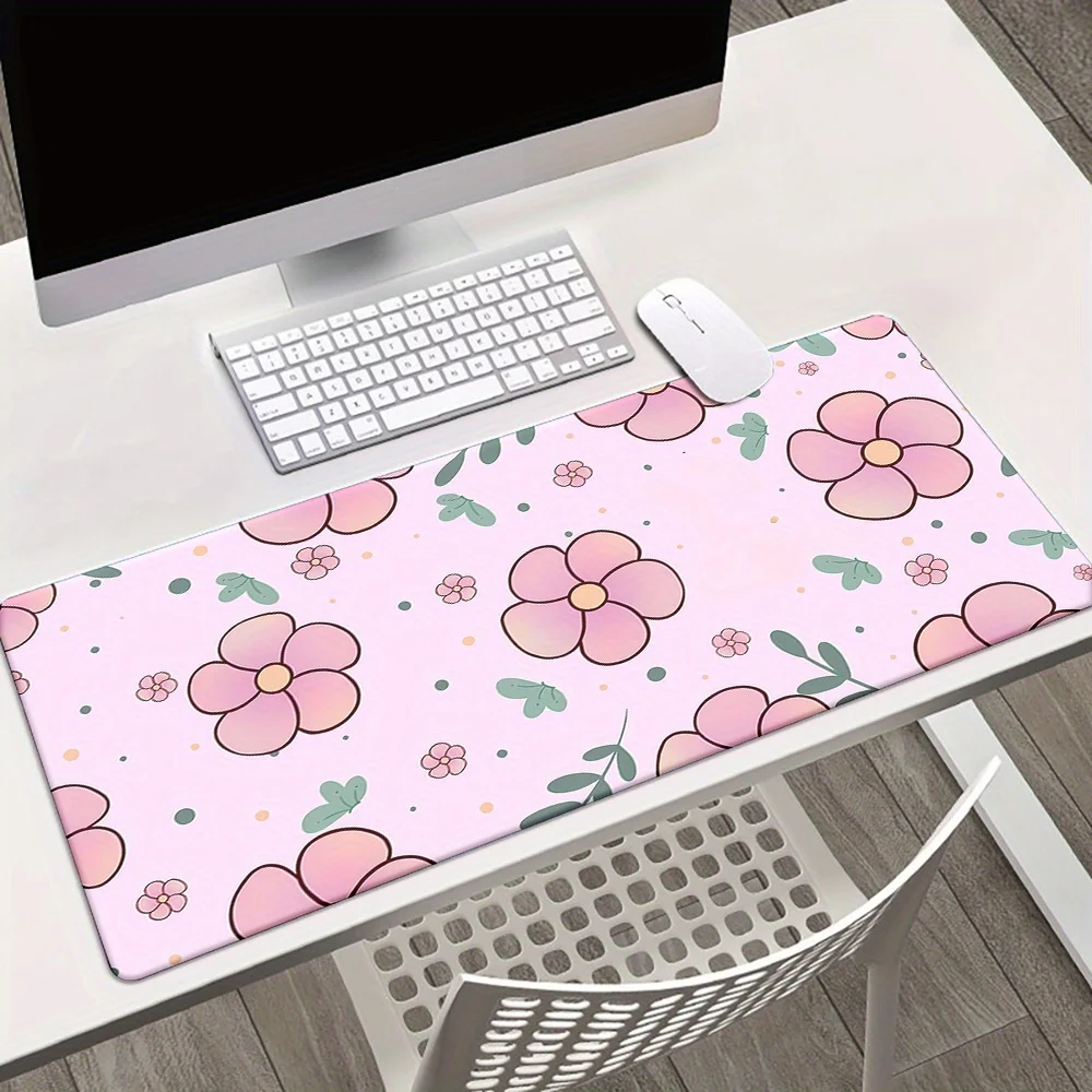 1 قطعة لوحة ماوس جميلة على شكل زهور كرتونية فنية لطيفة، ملحقات ألعاب لوحة المفاتيح، حصيرة ماوس للكمبيوتر المكتبي وألعاب الكمبيوتر المحمول