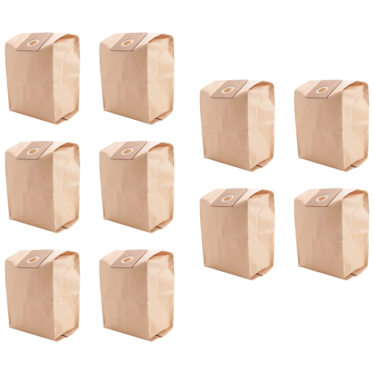 A02V-10 Pcs Disposable Paper Vacuum Cleaner Dust Bag Replacement for Karcher T14/1 Vacuum Cleaner 9.755-253.0