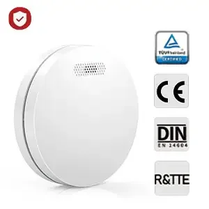 sem fio interligado conecte smoke detector controlador remoto smoke machine alarm fire smoke alarm rf433mhz 01