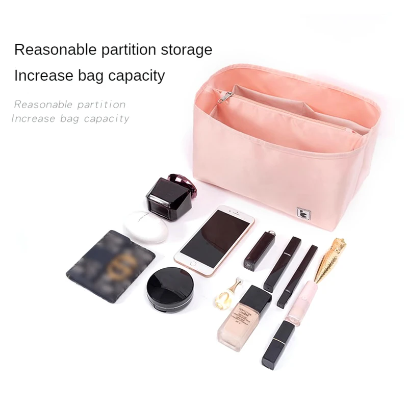 New Women Felt Insert Bag Makeup Cosmetic Bags Travel Inner Purse Handbag Storage Organizer Insert Tote Shaper For Longchamp