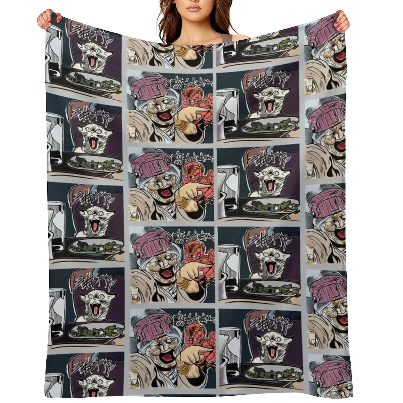 

Jojo Refrence Throw Blanket Furrys Luxury Decorative Throw Custom Blankets