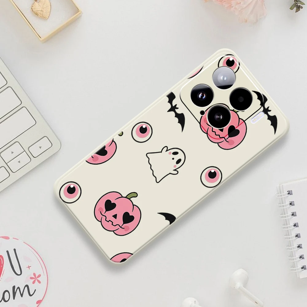 Halloween Stil Telefon Fall Für Xiaomi Mi 15 Ultra Mi 14T 13T 12T 11T Pro Silikon Abdeckung Für Xiaomi Mi 13T Pro Mi 11T Pro Fällen