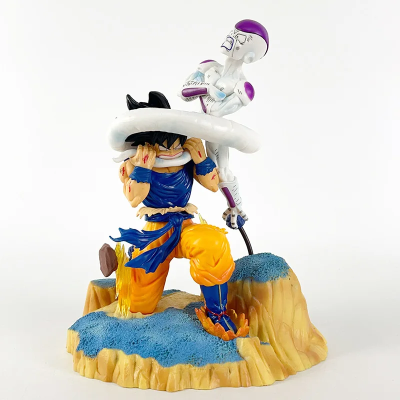 

25cm New Dragon Ball Anime Figure Frieza VS Son Goku Peripheral PVC Model Statue Desktop Decorate Ornaments Birthday Gifts Toys