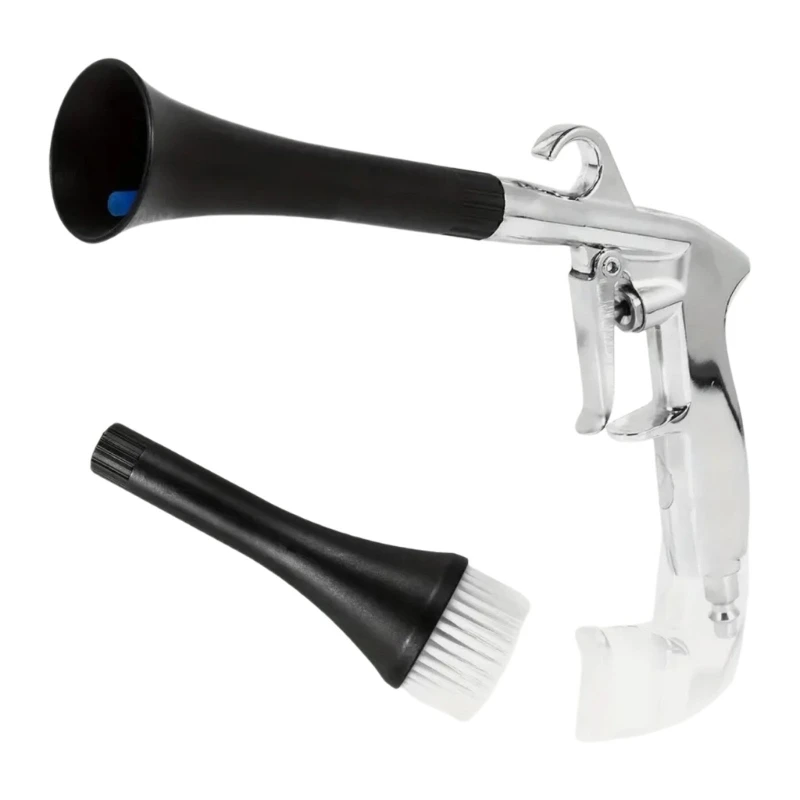 D5BE Ergonomic Air Duster Guns Car Detailing Tool With Flared Nozzle For Quick Debris Removal Vehicle Garage And Workshop Use