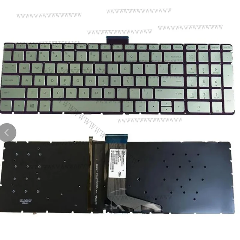 Nuevo Teclado Retroiluminado Plateado para Portátil EE X360 M6-W100 M6-W101DX M6-W102DX M6-W105DX US