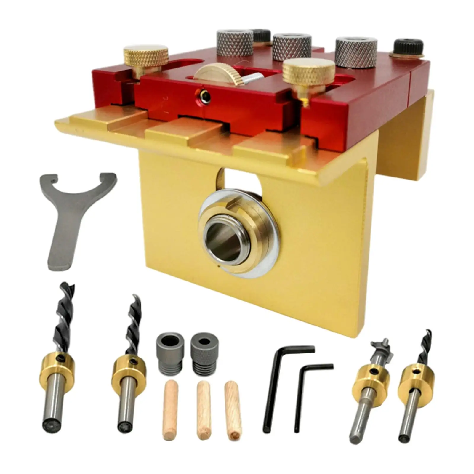 

Woodworking Hole Jig Kit Hole Puncher Positioning Punch Locator for Woodworking