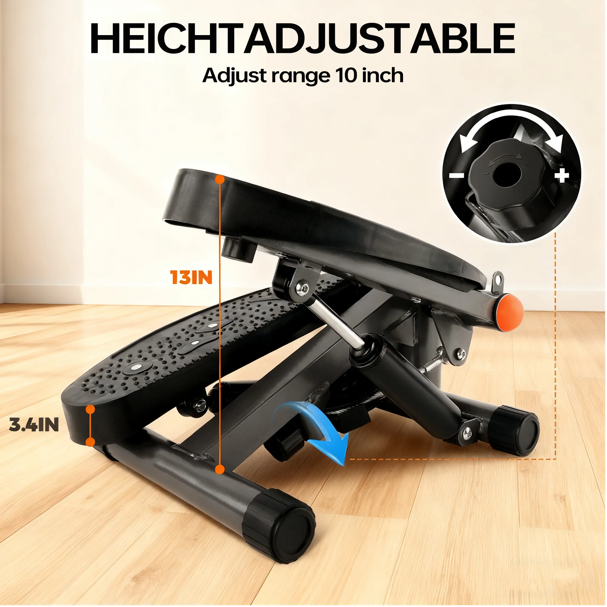 Mini Twist Stair Stepper Home Gym Ejercicio interior Caminar Fitness Máquina