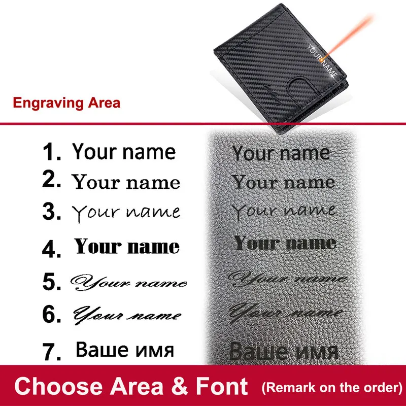 RFID 남성용 짧은 지갑, 무료 이름 맞춤형 카드홀더, 작은 카드 가방, 사진 홀더, 남성용 카드 클립, 신제품