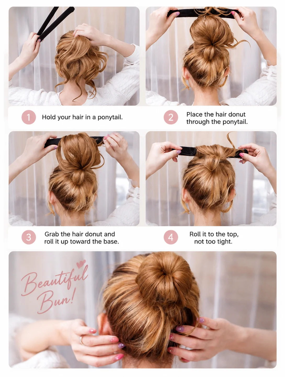 Metal Hair Bun Maker 3 Pack Qu - đánh giá và giá Women Accessories Combo