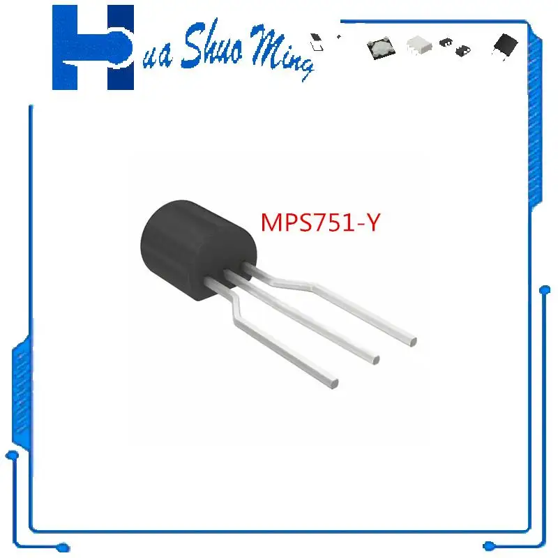 10PCS/LOT     MPS751-Y  MPS751G  MPS751Y  MPS751  751   TO-92