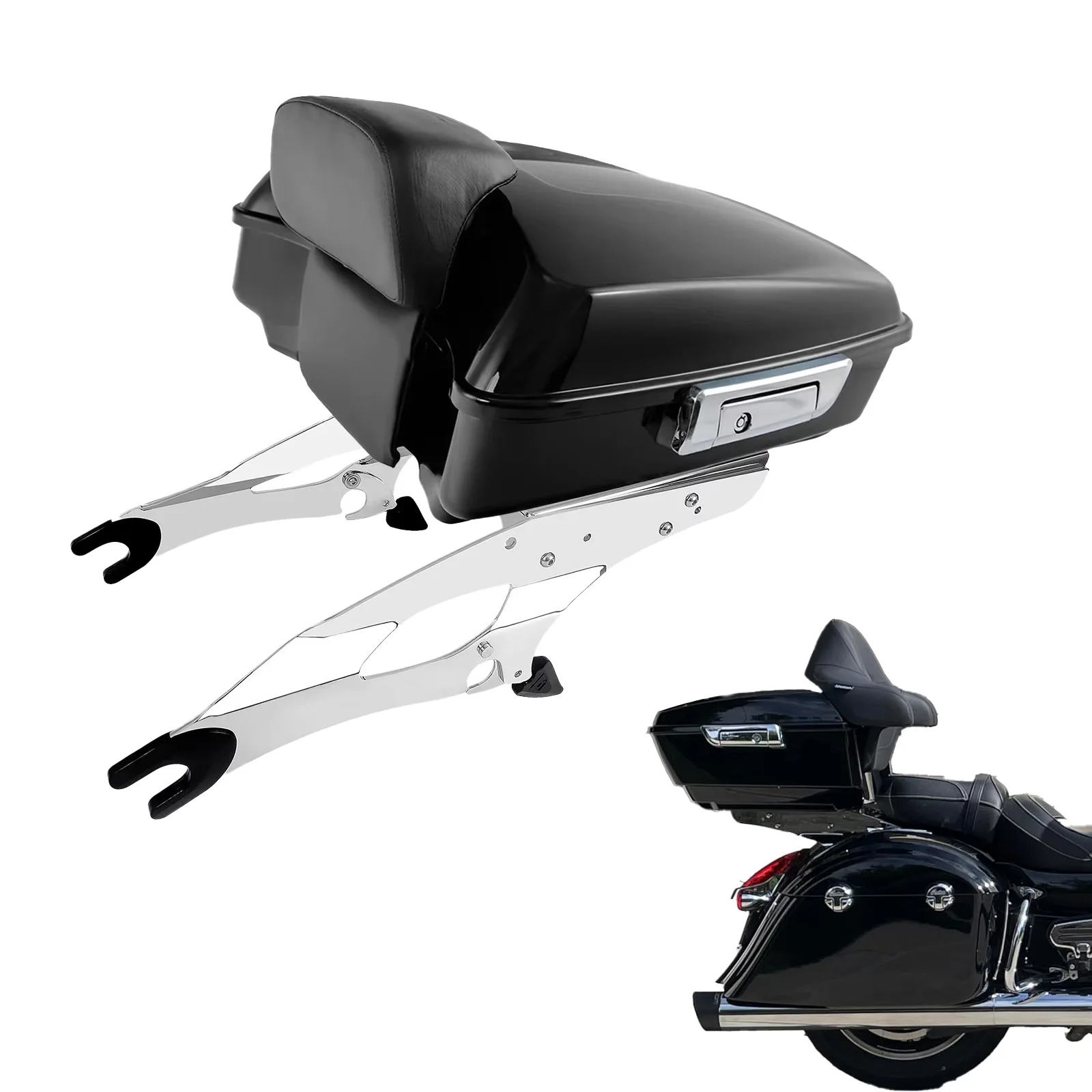 

For Indian 2014-2025 Chieftain Roadmaster Springfield Challenger Chief Dark Horse Motorcycle Boot Trunk Suitcase Top Case Box