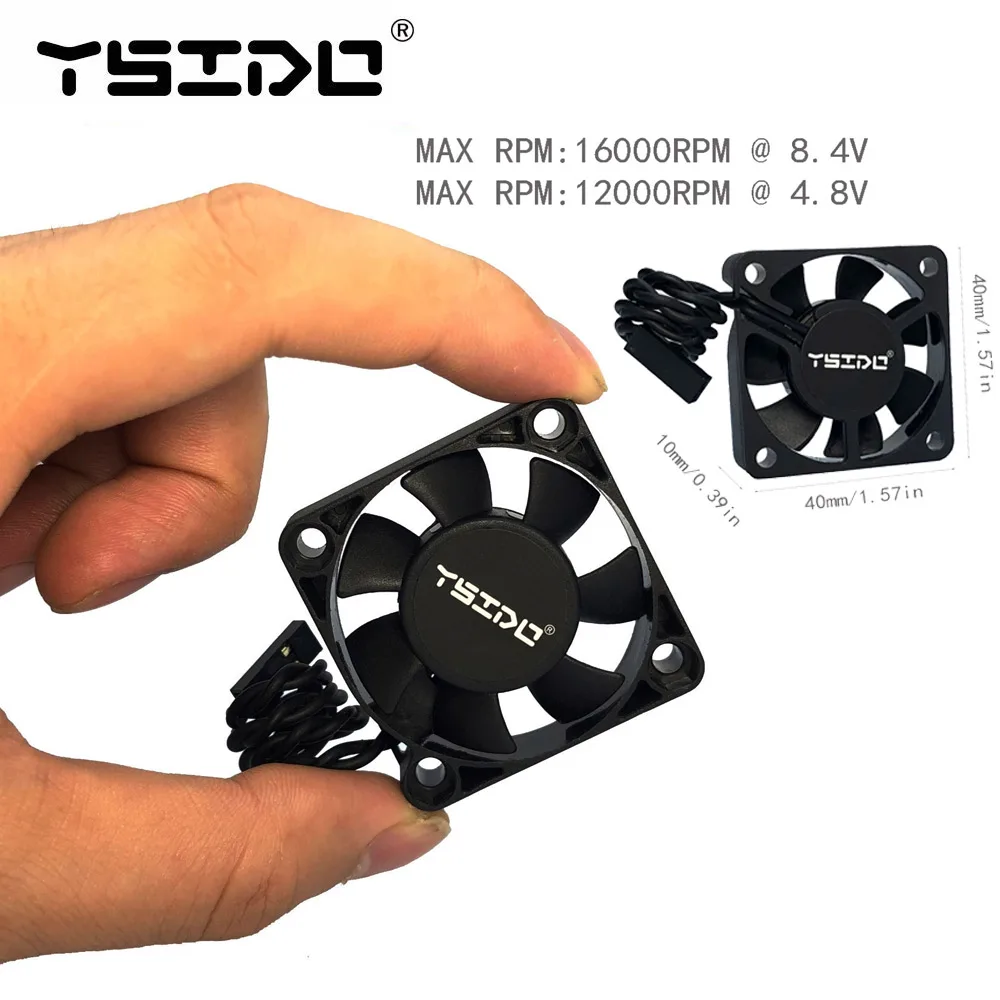 YSIDO-ventilador de refrigeración para coche de control remoto, disipación de calor de 16000RPM, alta velocidad, 4010, 3510, 3010, 4268, para