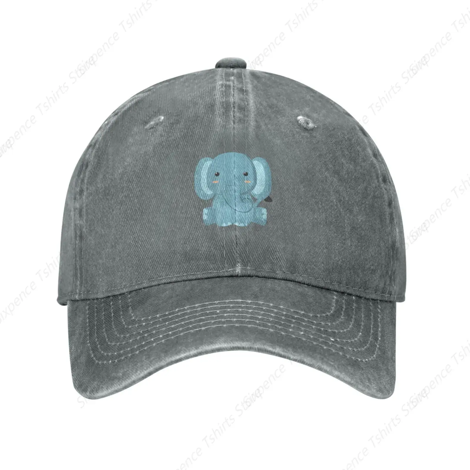 Cute Elephant Baseball Cap for Men Women Vintage Trucker Hat Golf Hats Dad Hat Red