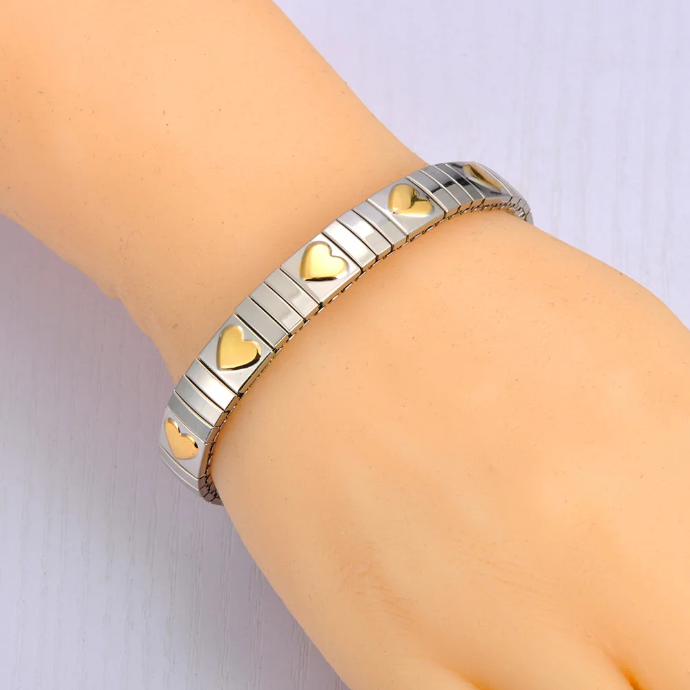 Lokaer 316L Edelstahl CZ Kristall Elastizität Kette Armbänder Für Frauen Echt Vergoldet Trendy Wasserdicht Schmuck B23138 – Detail 14