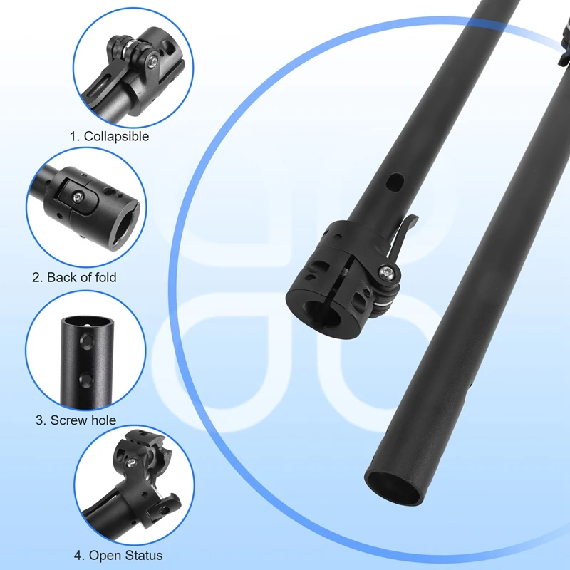 Folding Pole Base Replacement Parts For Xiaomi M365/1S/Lite/Pro Electric Scooter Stand Pipe Folding Pole Accessorie