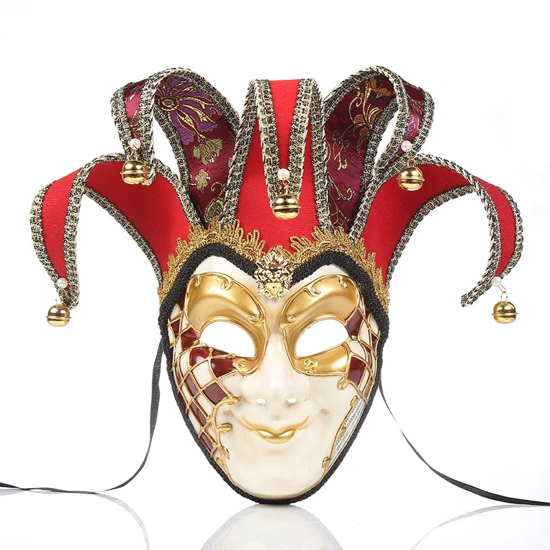 

Halloween Mask Exquisite Vintage Venetian Masquerade Party Mask For Adults Clown Joker Masks Anime Movie Dance Wall Decoration