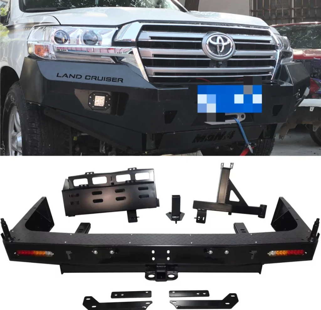 Hot Selling New Style Steel Rear Bumper 4x4 Car Body Kit Accessories Fit For Landcruiser LC200