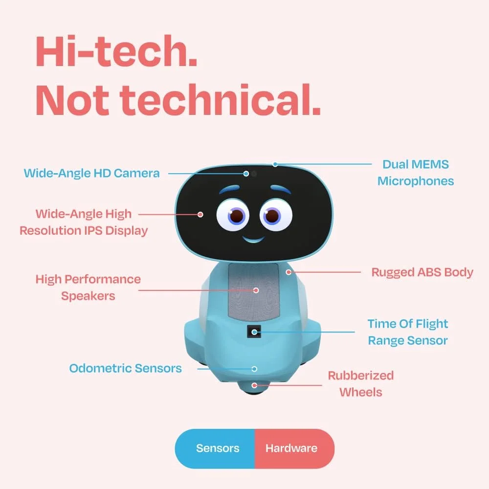 AI-Powered Smart Robot for Kids STEAM Learning Educational Interactive Robot Apps Unlimited Games Perfect Birthday Gift for Boys view 2