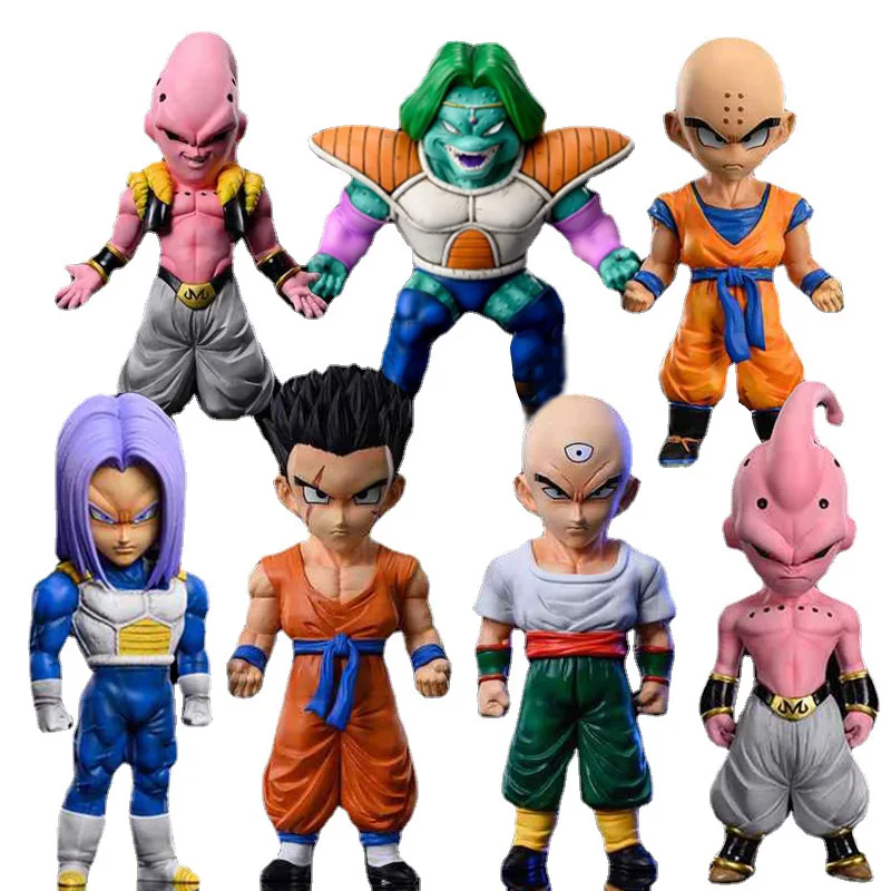 Anime Dragon Ball Figures Trunks Majin Buu Yamcha Krillin Zarbon Tien Shinhan Action Figure Doll Gifts PVC Collection Model Toys