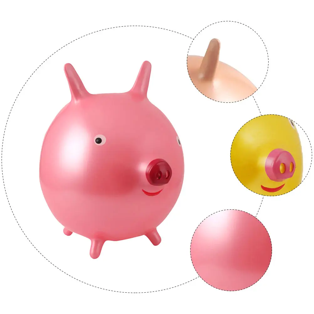 

Bouncing Ball Toys for Toddlers Cartoon Bounce Hopping Kids Bouncy Croissant Pvc Thicken