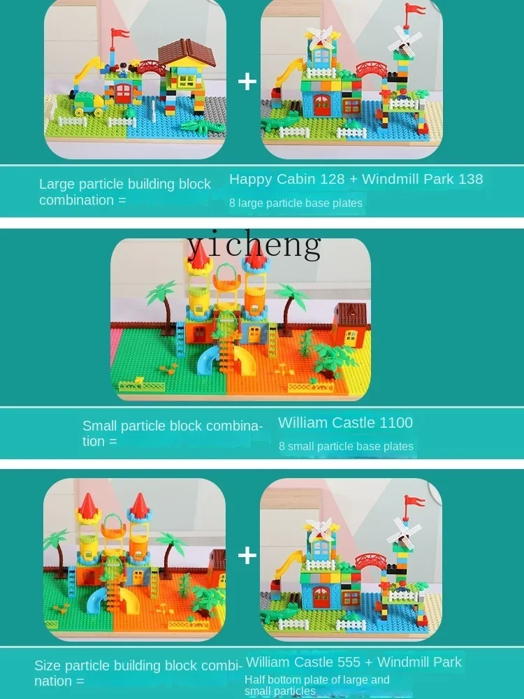 Mesa de construção de madeira maciça XL Mesa de estudo de jogo multifuncional Mesa de brinquedo de montagem de quebra-cabeça de madeira