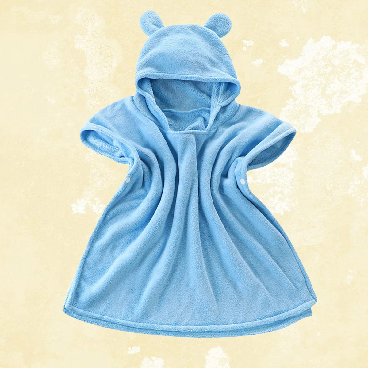 

Банное полотенце синее для малышей, мягкое волокно, впитывающее полотенце для душа, гипоаллергенное