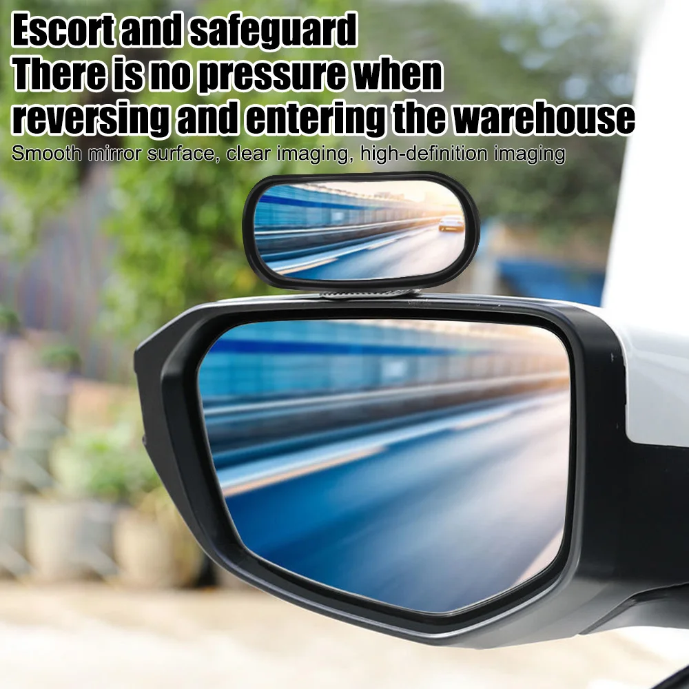 HD Glass Auxiliary Rear View Mirror Car Mirror 360° Adjustable Universal Reverse Blind Spot Wide Angle Side Rear Mirrors