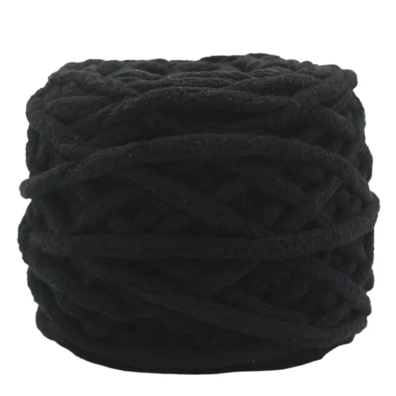 1 Stück 100 g Samt-Handstrickgarn Polyester Häkelgarn Strickschal Slipper Hutlinie Kissen Puppenhausschuhe Fäden 50 m 1968 Zoll – Detail 37