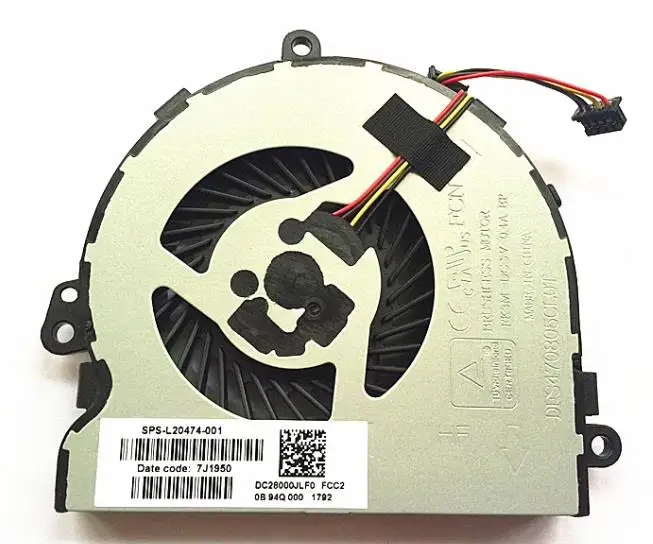 NEW CPU Fan for HP 15-DA 15-DB 15-DR 15Q-DX 15T-DS 15-DB0011DX 15-DB0011WM TPN-C136  TPN-C129 TPN-C130 L20474-001 DFS470805CLOT