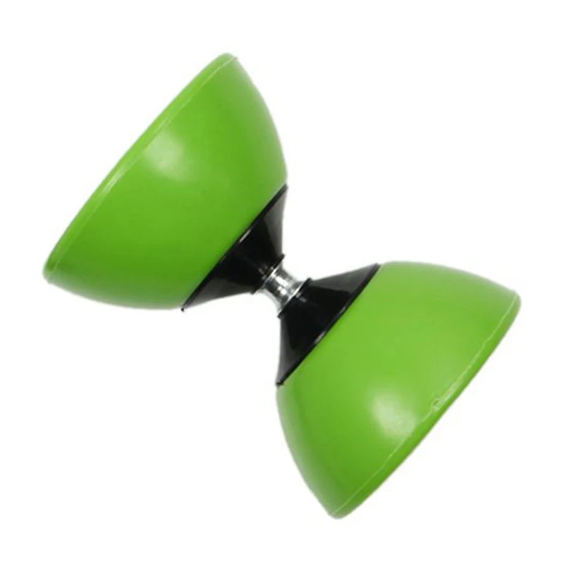 

Best Plastic Bowl Diabolo Juggling Spinning Chinese Yo Yo Classic Toy with Hand Sticks Green
