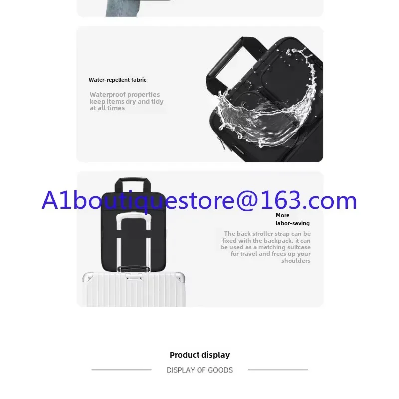 Suitcase Additional bag Large capacity boarding case hanging bag Foldable external storage bag