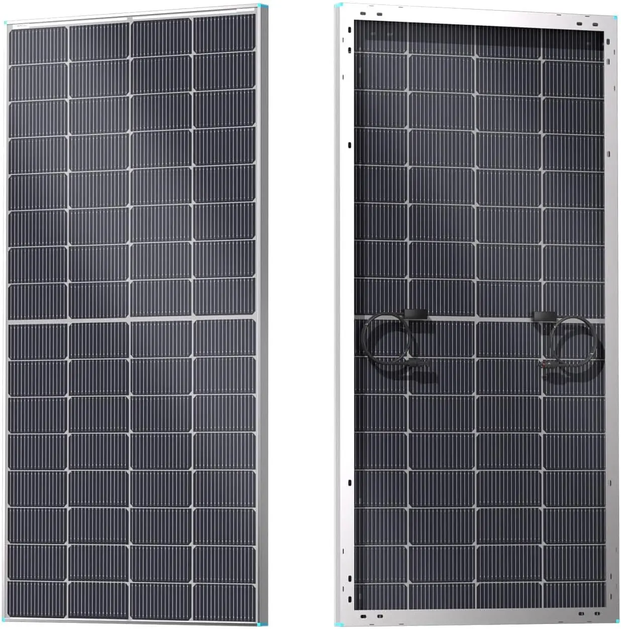 Renogy N-Type 16Bb 250W Bifacial Solar Panel, 12V 250 Watt Solar Panel Double-Side 25% High-Efficiency, Pv Module Power Charger