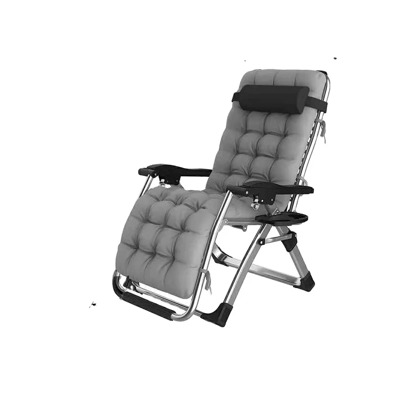 Comfortable Folding Relax Camping Chairs Folding Lounge Metal Aluminum Sleep Chair  Portable Folding Beach Chair for Nap