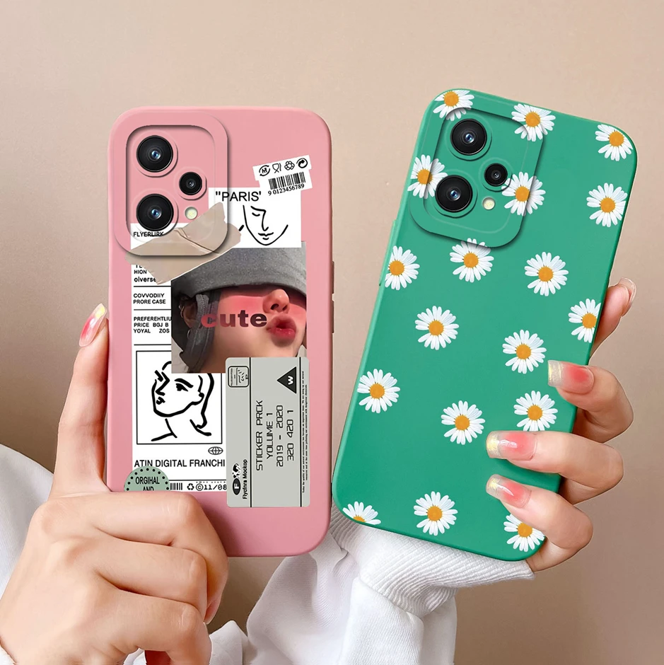 For OPPO Realme 9 Pro Plus 5G Case Cool Girl Cartoons Liquid Silicone Shell For Realme9 9Pro Plus 5G New Design Shockproof Funda